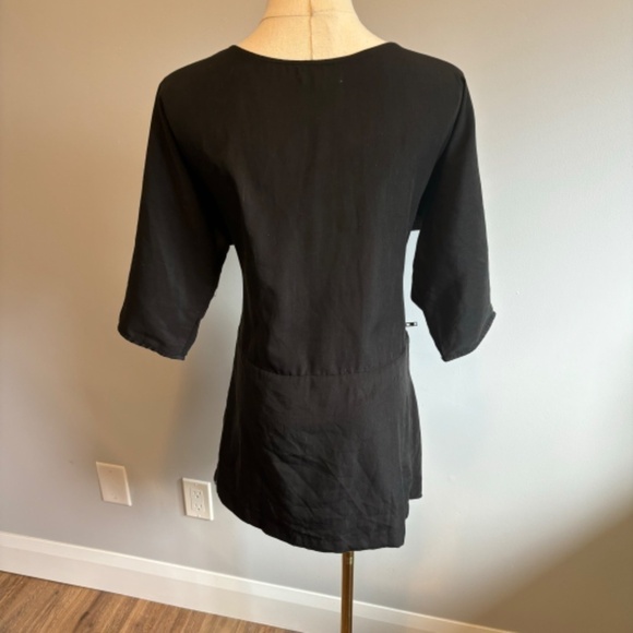 Sunday + Noise, Women's Black & Pink, Zipper detail, 3/4 Sleeve Tunic, SZ SM - Picture 5 of 8